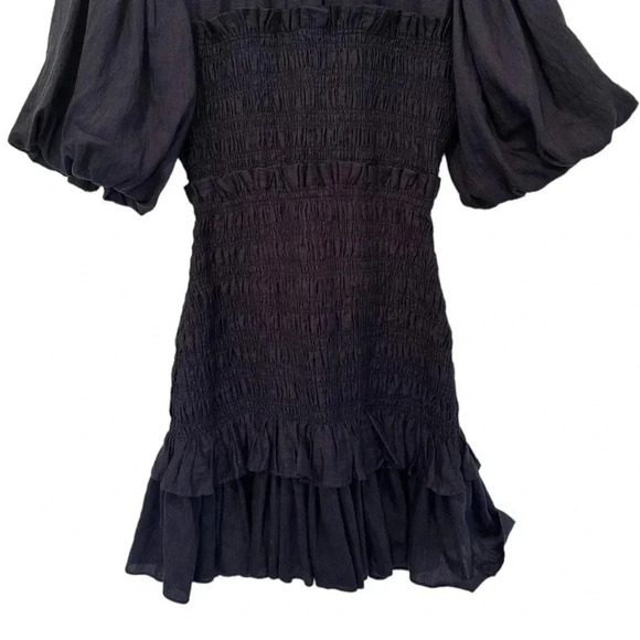 Acler Edna Linen-Blend Mini Dress sz 4 - Picture 9 of 16